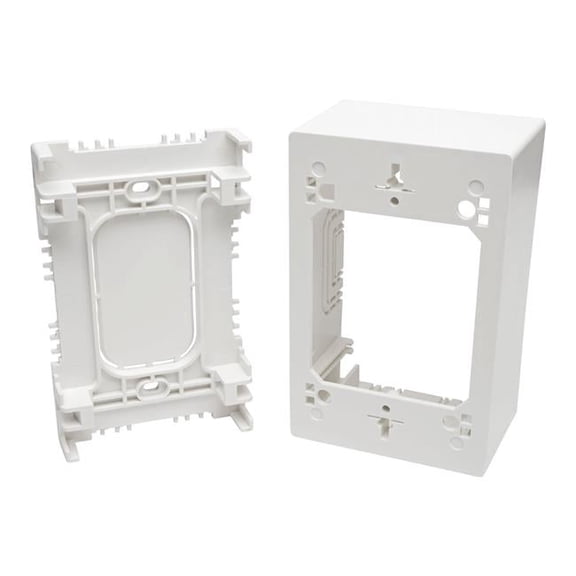 Single Gang Surface Mount Junction Box - White
