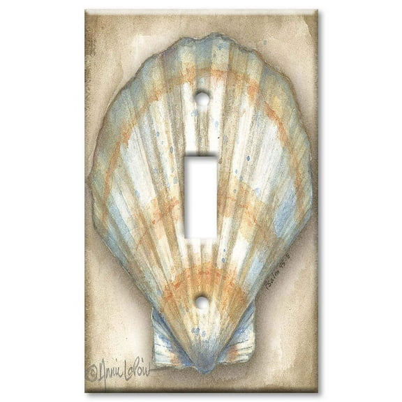 Single Gang Toggle OVERSIZE Wall Plate - Clam Shell