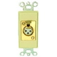 thumbnail image 1 of Single Gang Wallplate - White Decora - Style Insert with XLRF - Solder, 1 of 1