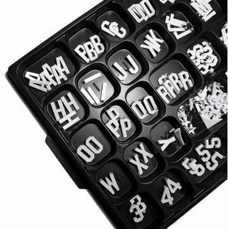 Single Gothic Typeface Changeable Letters (330 characters per set) Size: 0.75"
