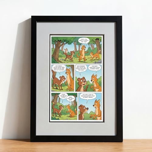 Single Graded Comic Book Frame 8.25" x 13" Book Display, UV Protected, Real Glass, Customized for Standard Graded Comic Books, Black Molding$$Home Decor, Kitchen, & Other