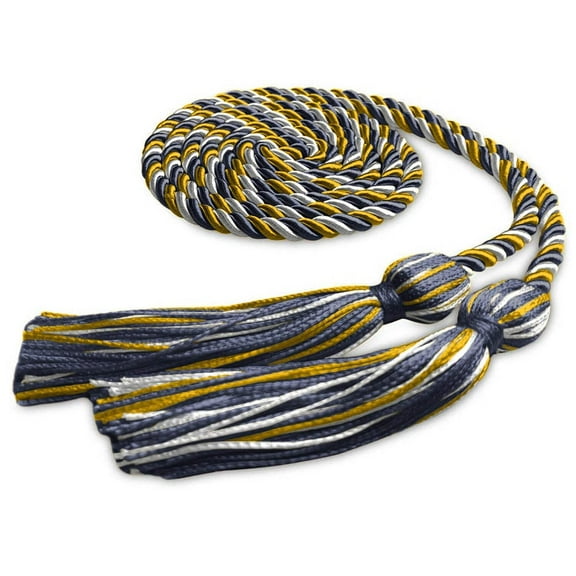 Endea Graduation Single Graduation Honor Cord Navy Blue/Gold/White