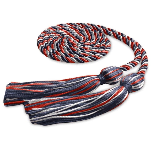 Endea Graduation Single Graduation Honor Cord Navy Blue/Red/White