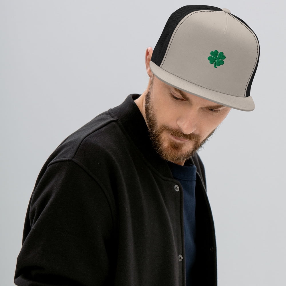 Shamrock Trucker Hat- Green/Pink main image 1