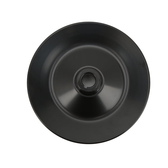 Single Groove Power Steering Pump Pulley V-Belt Drive Pulley with 5/8 Inch Shaft Replacement for Chevy Cars and Trucks 1965-1979 Deep Black Finish
