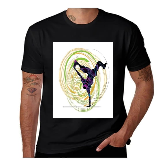 Single Hand Stand Move-Hip Hop-Multicolor- Casual Streetwea Everyday Tshirt Comfortable Wear tee shirt