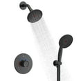SingleHandle 2Spray Shower Faucet 2.5 GPM in Matte Black (Valve