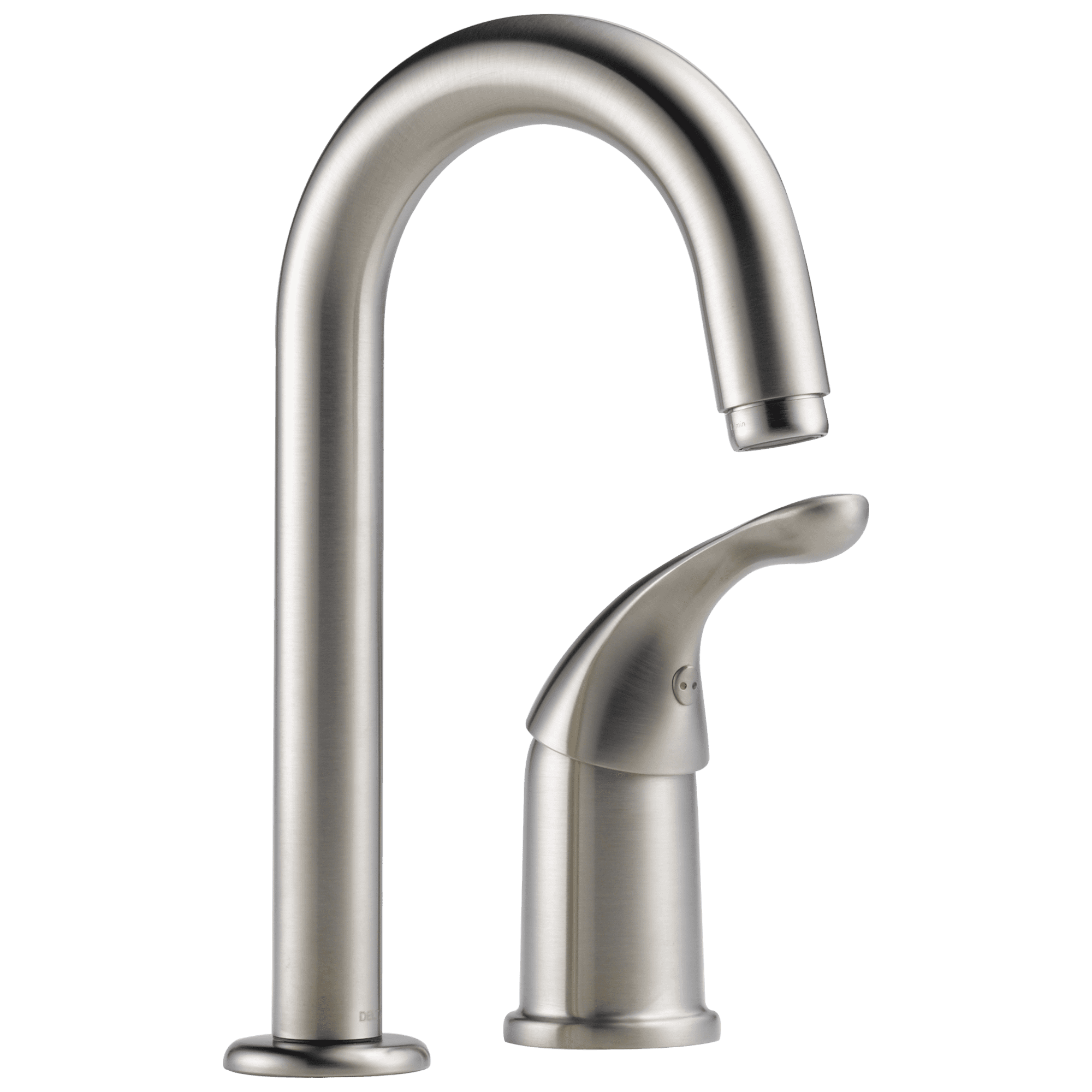 Stainless Steel Single Handle Bar/Prep Faucet with Pull-out Spray