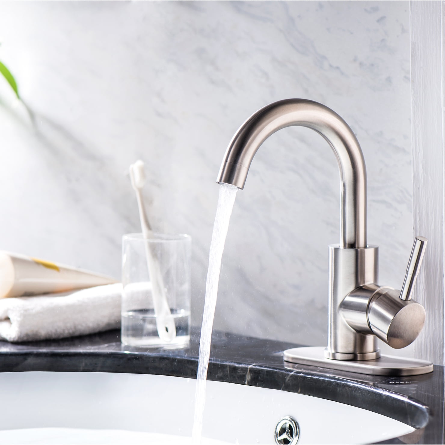 Single Handle Bathroom Faucet, Bathroom Faucet with Ceramic Cartridges ...