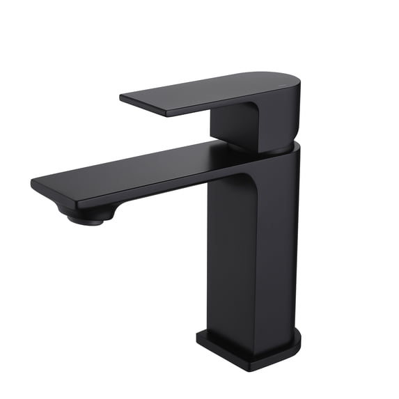 Single Handle Bathroom Vanity Sink Faucet, Matte Black Single Hole Basin Faucet