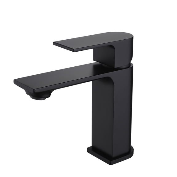 Single Handle Bathroom Vanity Sink Faucet, Matte Black Single Hole Basin Faucet