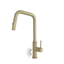 Stylish Single Handle Brushed Gold Pull Down Touchless Kitchen Faucet K-150GM
