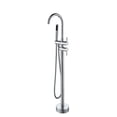 thumbnail image 1 of Single Handle Floor Mounted Tub Filler Trim with Hand Shower, 1 of 3