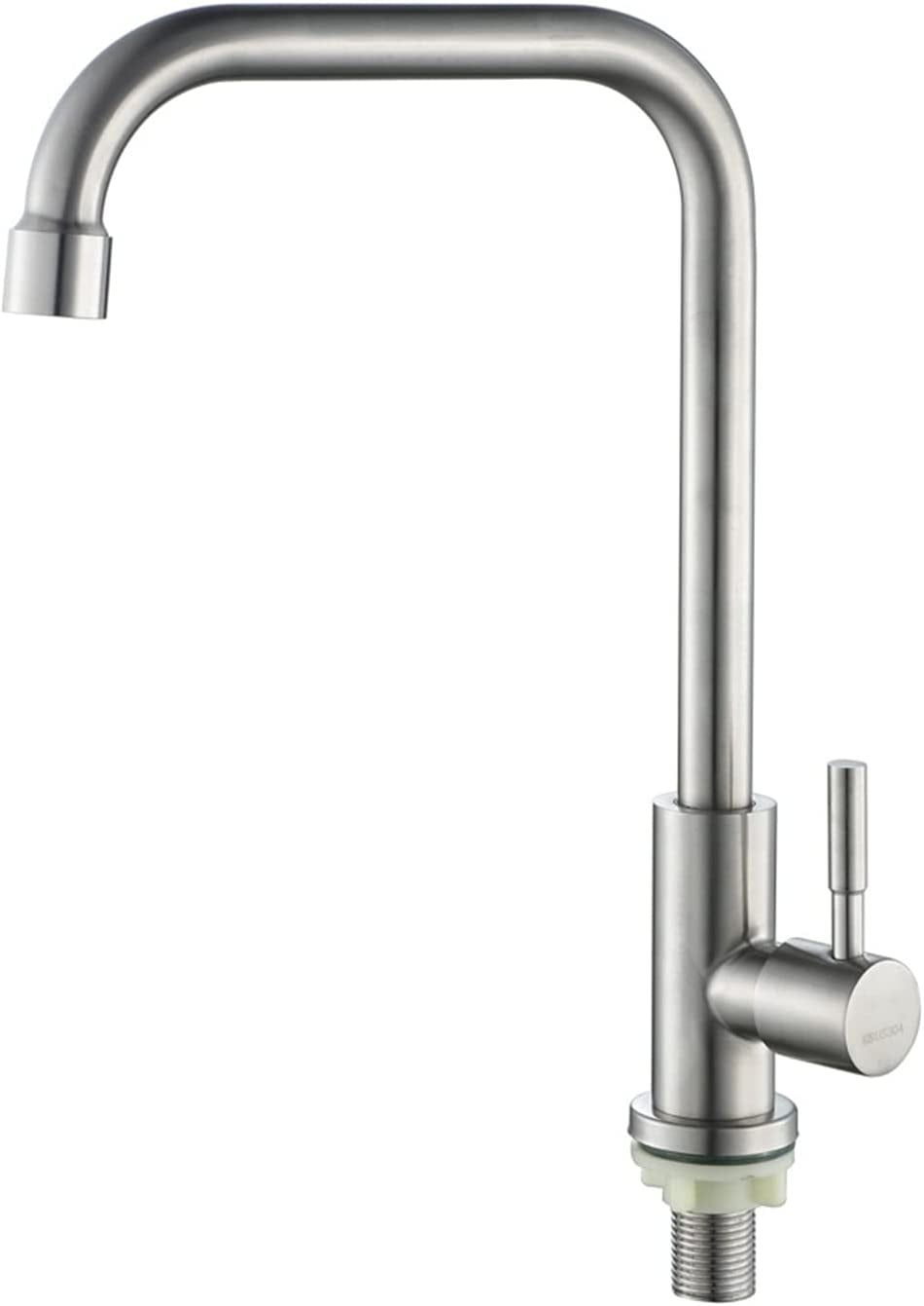 Single Handle High Arc Kitchen Faucet,Stainlees Steel Cold Water Faucet