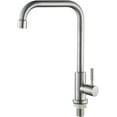 Single Handle High Arc Kitchen Faucet,Stainlees Steel Cold Water Faucet