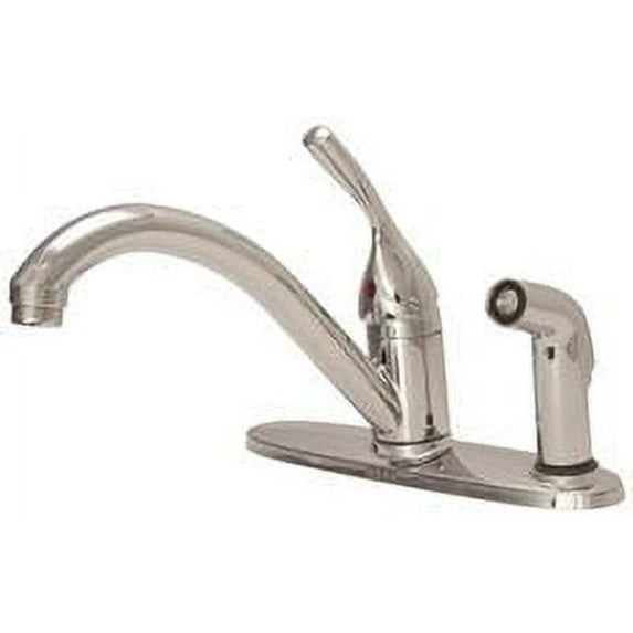 Single Handle Kitchen Faucet with Integral Spray in Chrome 300LF-WF