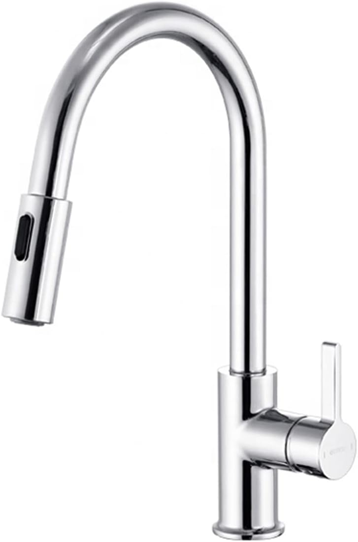 SingleHandle Kitchen Sink Faucet, High Arc Kitchen Faucet with Pull