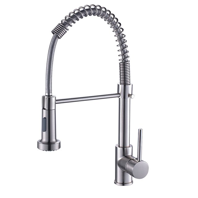 Single Handle PullDown Sprayer Kitchen Faucet