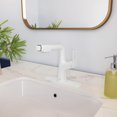 thumbnail image 1 of Single-Handle Pull-Out Sprayer Basin Faucet Deckplate included in Matte White, 1 of 8