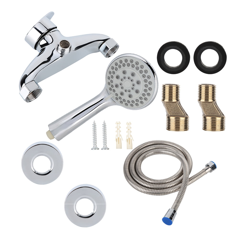 Single Handle Shower Faucet Set with Mixer Tap for Hot & Cold Water, G1/2" Thread