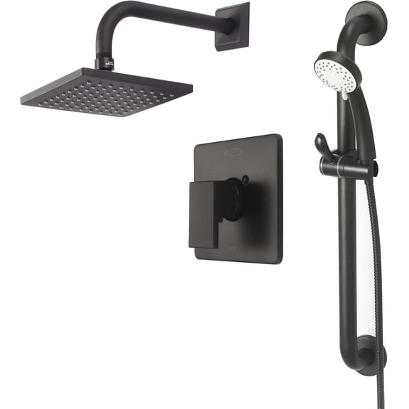 Single Handle Shower Trim Set W/Handheld Chrome