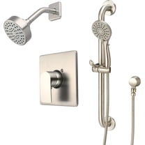 Single Handle Shower Trim Set W/Handheld PVD Brushed Nickel