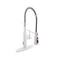 thumbnail image 1 of CASAINC Single Handle Kitchen Faucet with Pull Down Sprayer, Touchless Sensor, Deck Mounted, Matte White, 1 of 4