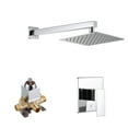 thumbnail image 1 of Single Handle Square 1-Spray Shower Faucet 1.8 GPM with 15 in. Shower Arm and Pressure Balance, 1 of 6