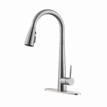 Single Handle Stainless Steel Kitchen Sink Faucet with Pull Down Sprayer On-Site