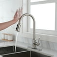 thumbnail image 1 of Single Handle Touch Kitchen Faucet with Pull Down Sprayer and Deckplate Brushed Nickl Brushed, 1 of 5
