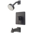 thumbnail image 1 of Single Handle Tub & Shower Trim Set, Matte Black, 1 of 1
