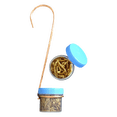 thumbnail image 1 of Single Hanging Bug DOTS Mealworm Bluebird Bird Feeder w/ Copper Hanger & 2 DOTS, 1 of 3