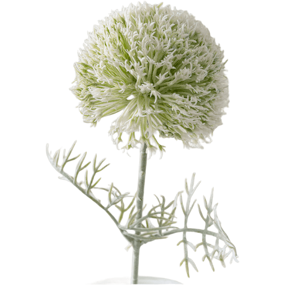 Single Head Dandelion Artificial Flower Flocking Plastic Wedding and Home Decor
