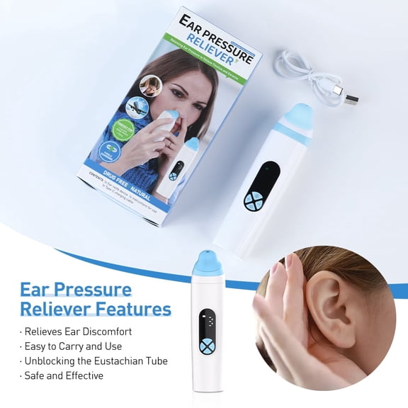 Single - Head Ear Pressure Relief Device: Unclog Ears, Balance Pressure, Alleviate Tinnitus, Ideal for Flying, Diving & Swimming