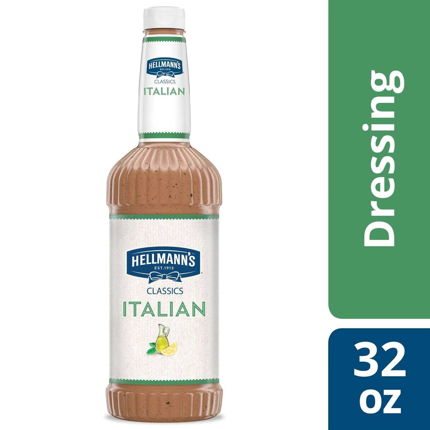 Single Hellmann's Classics Italian Salad Dressing Salad Bar Bottle, 32 Ounce -- 1 each
