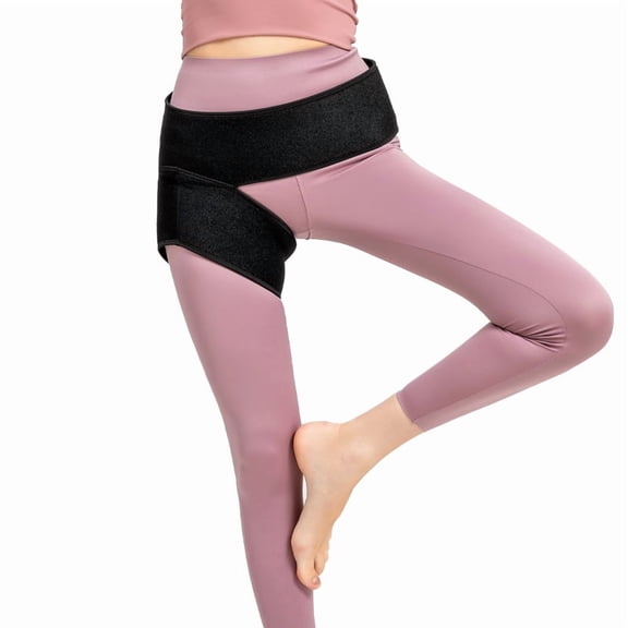 Single Hip Belt Protector - Adjustable Elastic Thigh and Hip Brace for Stability and Comfort