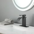 thumbnail image 1 of Single Hole Bathroom Faucet Matte Black Matte, 1 of 5