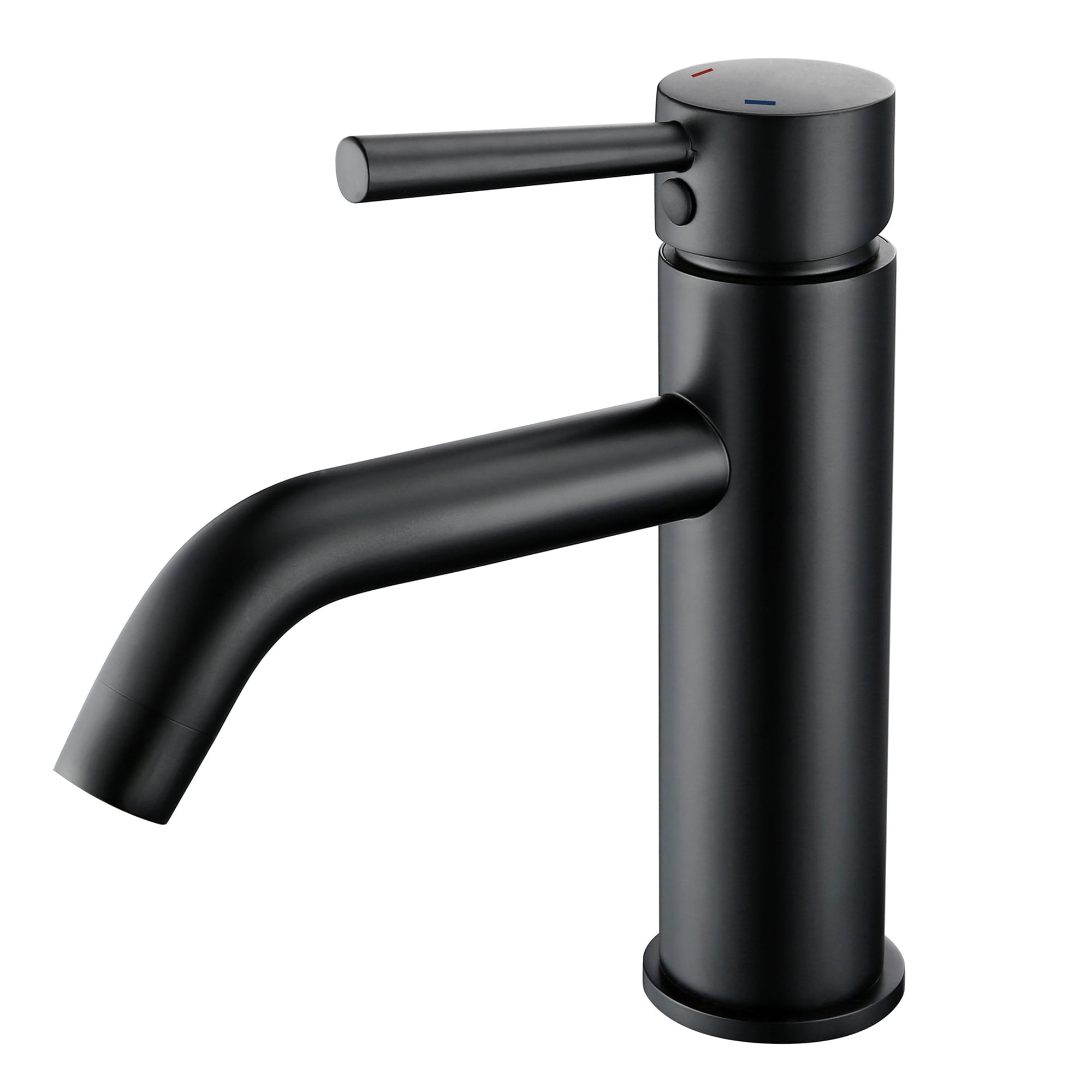 Single Hole Bathroom Sink Faucet, Lever Handle Solid Brass Basin Faucet