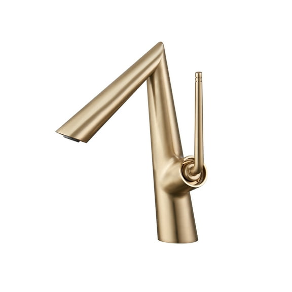Single Hole Bathroom Sink Faucet, Solid Brass Single Lever Handle Sink Faucet