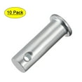thumbnail image 1 of Single Hole Clevis Pins,10mm x 30mm Flat Head Zinc-Plating Steel  10Pcs, 1 of 5