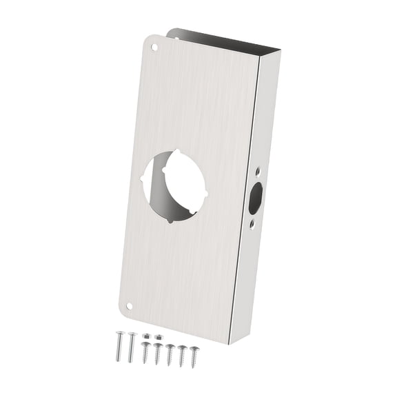 Single Hole Door Lock Strikes Plate Stainless Steel Door Lock Reinforcement Plate For Reinforcing Easy to Install