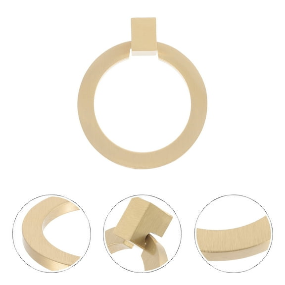 Single Hole Drawer Handle Cabinet Pull Dresser Round Ring Knob Metal Drawer Pull for Cupboard
