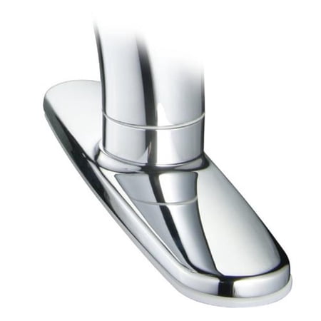 Single-Hole Kitchen Escutcheon Plate, Polished Chrome