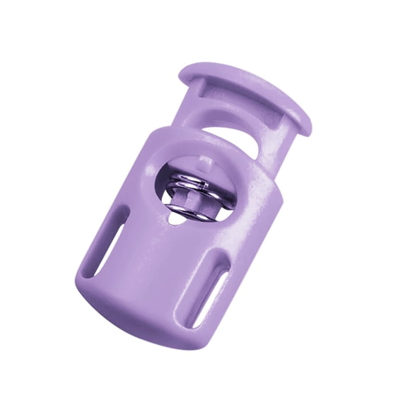 Single Hole Plastic Cord Lock, Plastic Sliding Rope Stopper, Spring Lanyard Fastener for Luggage, Backpacks and Drawstring Bags, Securing Flexible Cords, Adjusting Rope Length, 10 Pcs