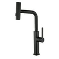 thumbnail image 1 of Single Hole Pull Down Kitchen Faucet, 3 Settings Kitchen Faucet, 1 of 5