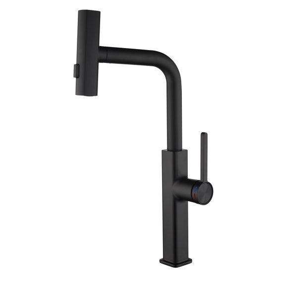 Single Hole Pull Down Kitchen Faucet, 3 Settings Kitchen Faucet