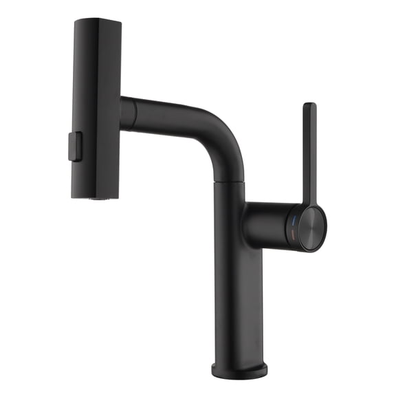 Single Hole Pull Down Kitchen Faucet, 3 Settings Kitchen Faucet