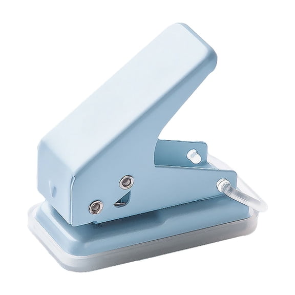 Single Hole Punch, 6mm Paper Puncher for Chipboard, Index Cards, Card Stock, Art Projects, 10 Sheet Capacity
