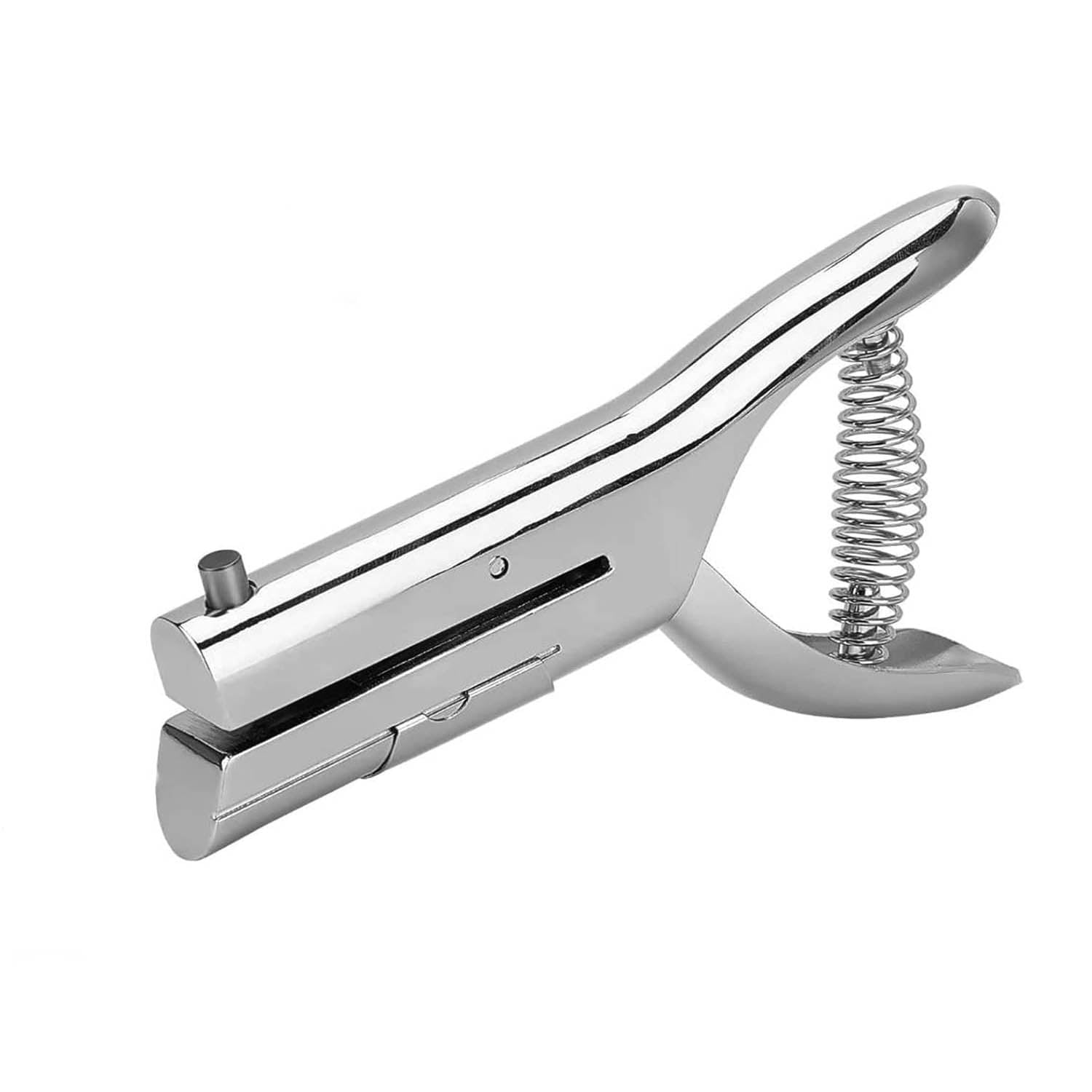 Single Hole Punch Heavy Duty Hand Held Leather Punch for Scrapbook Paper ID Card PVC Badge Photos