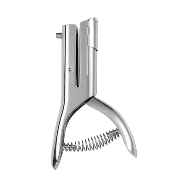 Single Hole Puncher 3mm Round Hole Puncher Portable Hand Long Hole